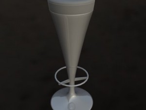 bar stool set 3D 모델