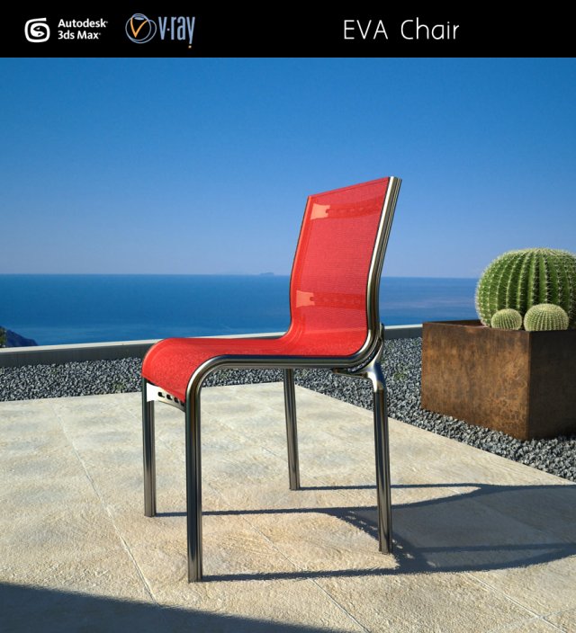 chair eva 3D Model .c4d .max .obj .3ds .fbx .stl .blend 