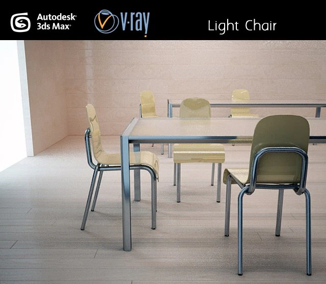 chair light 3D Model .c4d .max .obj .3ds .fbx .stl .blend 