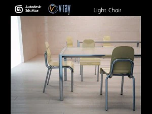 chaise lumi&egrave;re Modèle 3D