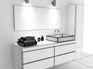 bathroom set 3 3Dモデル
