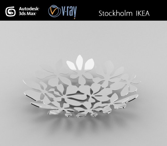 stockholm ikea basket Modelo 3D .c4d .max .obj .3ds .fbx .stl .blend 