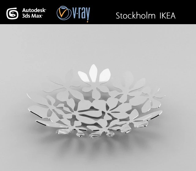 stockholm ikea basket 3D Model .c4d .max .obj .3ds .fbx .stl .blend