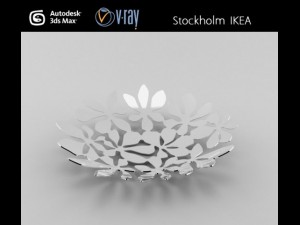 stockholm ikea basket 3D Модель