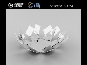 scirocco alessi basket 3D Модель