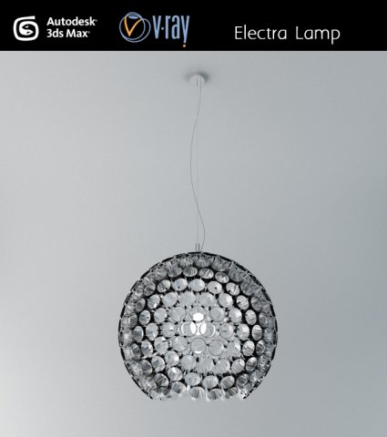 electra ceiling lamp Modèle 3D .c4d .max .obj .3ds .fbx .stl .blend 