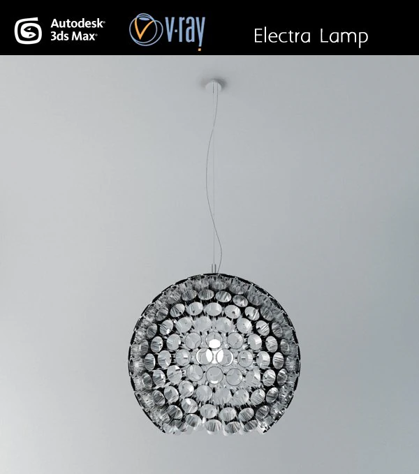 electra ceiling lamp 3D Model .c4d .max .obj .3ds .fbx .stl .blend 