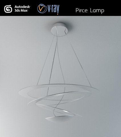 artemide pirce lamp 3D 모델 .c4d .max .obj .3ds .fbx .stl .blend 