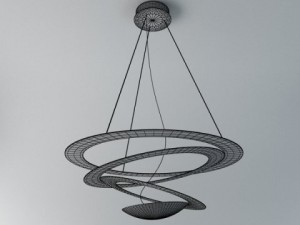 artemide pirce lamp 3D 모델