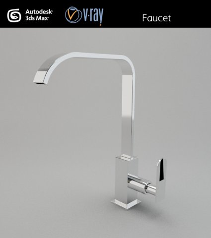 faucet 02 3D Model .c4d .max .obj .3ds .fbx .stl .blend 