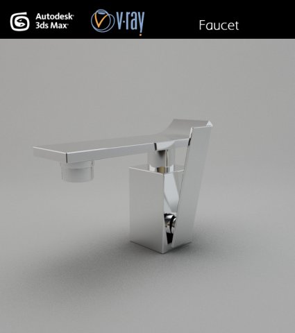 faucet 04 3D Model .c4d .max .obj .3ds .fbx .stl .blend 