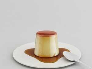 creme caramel pudding 3D Модель