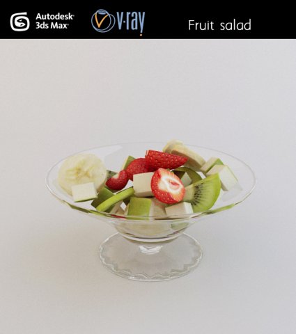 fruit salad Modelo 3D .c4d .max .obj .3ds .fbx .stl .blend 