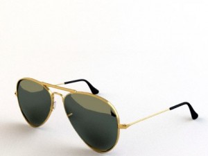 ray ban aviator 3D Модель