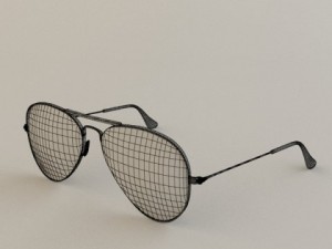 ray ban aviator Modelo 3D