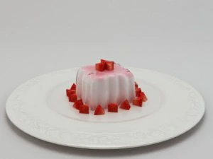 panna cotta tatlısı 3D Model