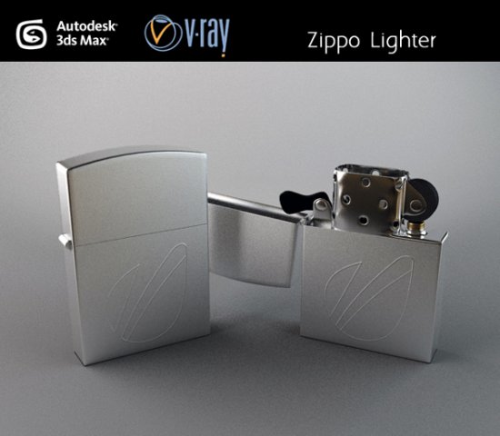 zippo lighter Model 3D .c4d .max .obj .3ds .fbx .stl .blend 