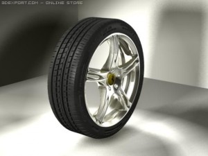 pirelli tyre ferrari rim Modèle 3D