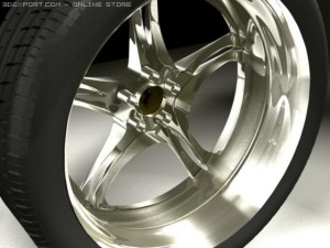 pirelli tyre ferrari rim 3D मॉडल