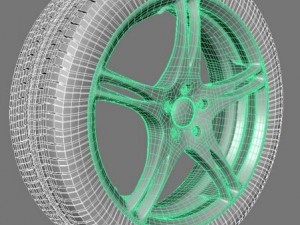 pirelli tyre ferrari rim 3D मॉडल