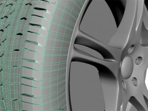 pirelli tyre ferrari rim 3D मॉडल