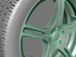 pirelli tyre ferrari rim 3D मॉडल