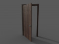 Low Poly Door 3D-Modell