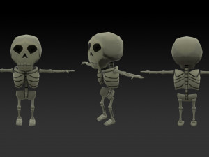 mini skeleton 3D मॉडल