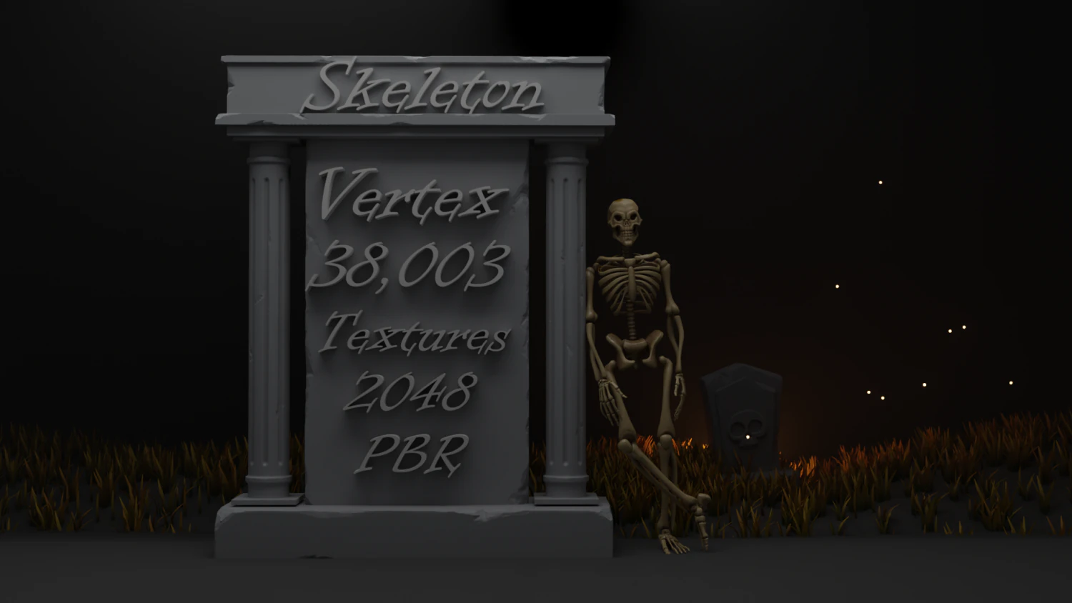 Skeleton 3D Model .c4d .max .obj .3ds .fbx .stl .blend 