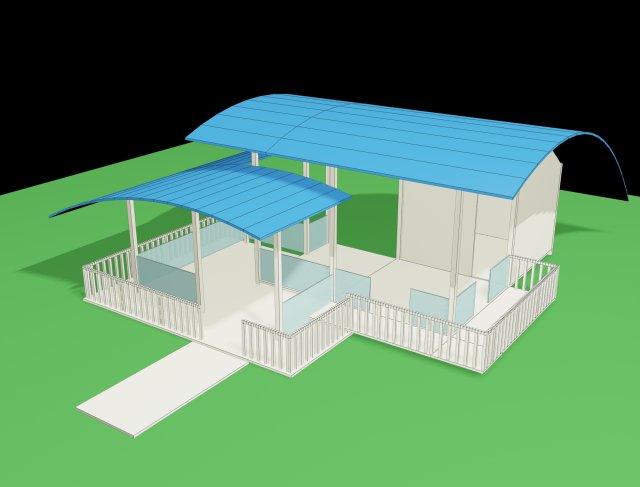 coffee house 3D 모델 .c4d .max .obj .3ds .fbx .stl .blend 