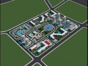 a city 3Dモデル