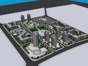 a city 3D Model