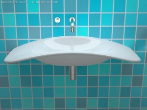 curly washstand 3Dモデル