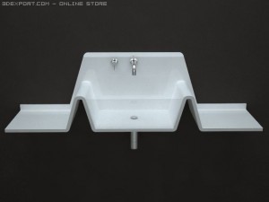 zigzag washstand Modelo 3D