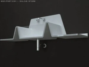 zigzag washstand 3D Model