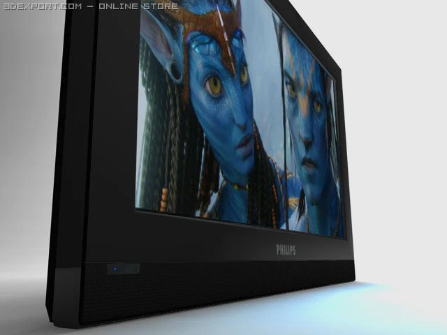televisi philips Model 3D .c4d .max .obj .3ds .fbx .stl .blend 