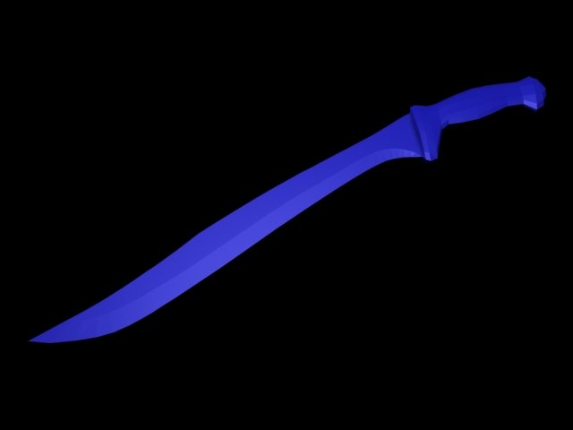 junglee short sword 3D Model .c4d .max .obj .3ds .fbx .stl .blend 