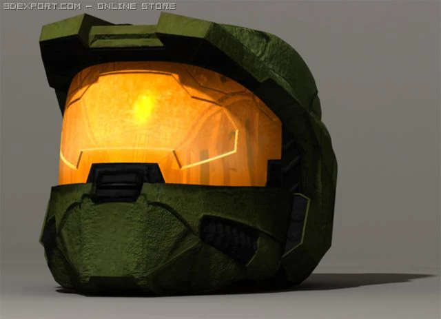 halo spartan helmet 3D Model .c4d .max .obj .3ds .fbx .stl .blend 