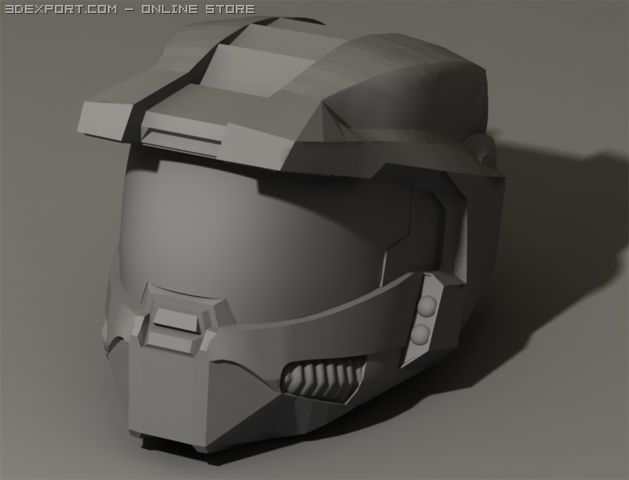 Halo Spartan Helmet 3D Model in Fantasy 3DExport