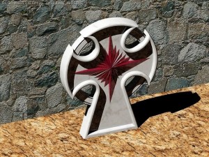 cross round Modèle 3D