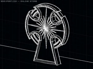 krzyżować się Model 3D