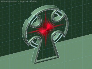 cross round 3D Model