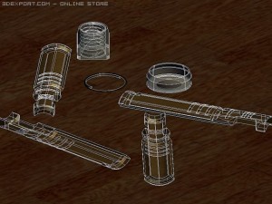anchor pfg with metric thread m8 3D Model