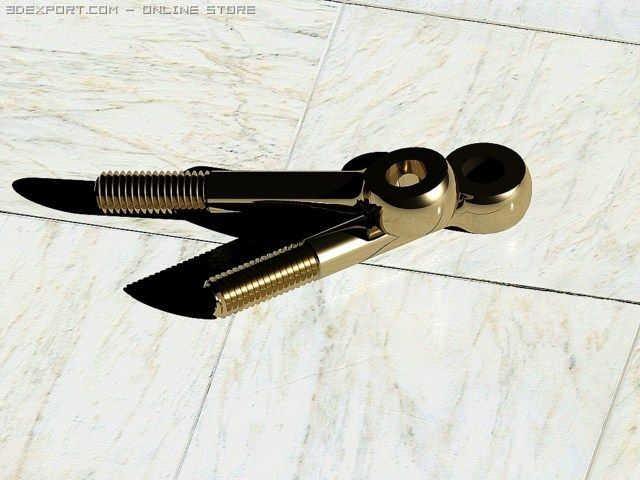swing bolts din 444 m8 autocad 2007 2010 3D Model .c4d .max .obj .3ds .fbx .stl .blend 