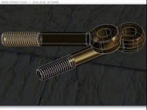 swing bolts din 444 m8 autocad 2007 2010 3D Model