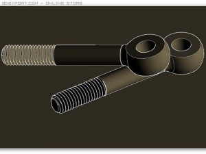 swing bolts din 444 m8 autocad 2007 2010 3D Model