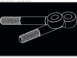swing bolts din 444 m8 autocad 2007 2010 3D Model