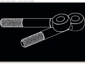 swing bolts din 444 m8 autocad 2007 2010 3D Model