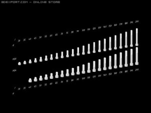 library screws bolts din 912 iso 4762 autocad 2010 3D Модель