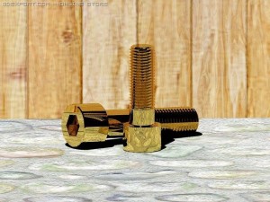 screws bolts din 912 autocad 2007 2010 3D Modell